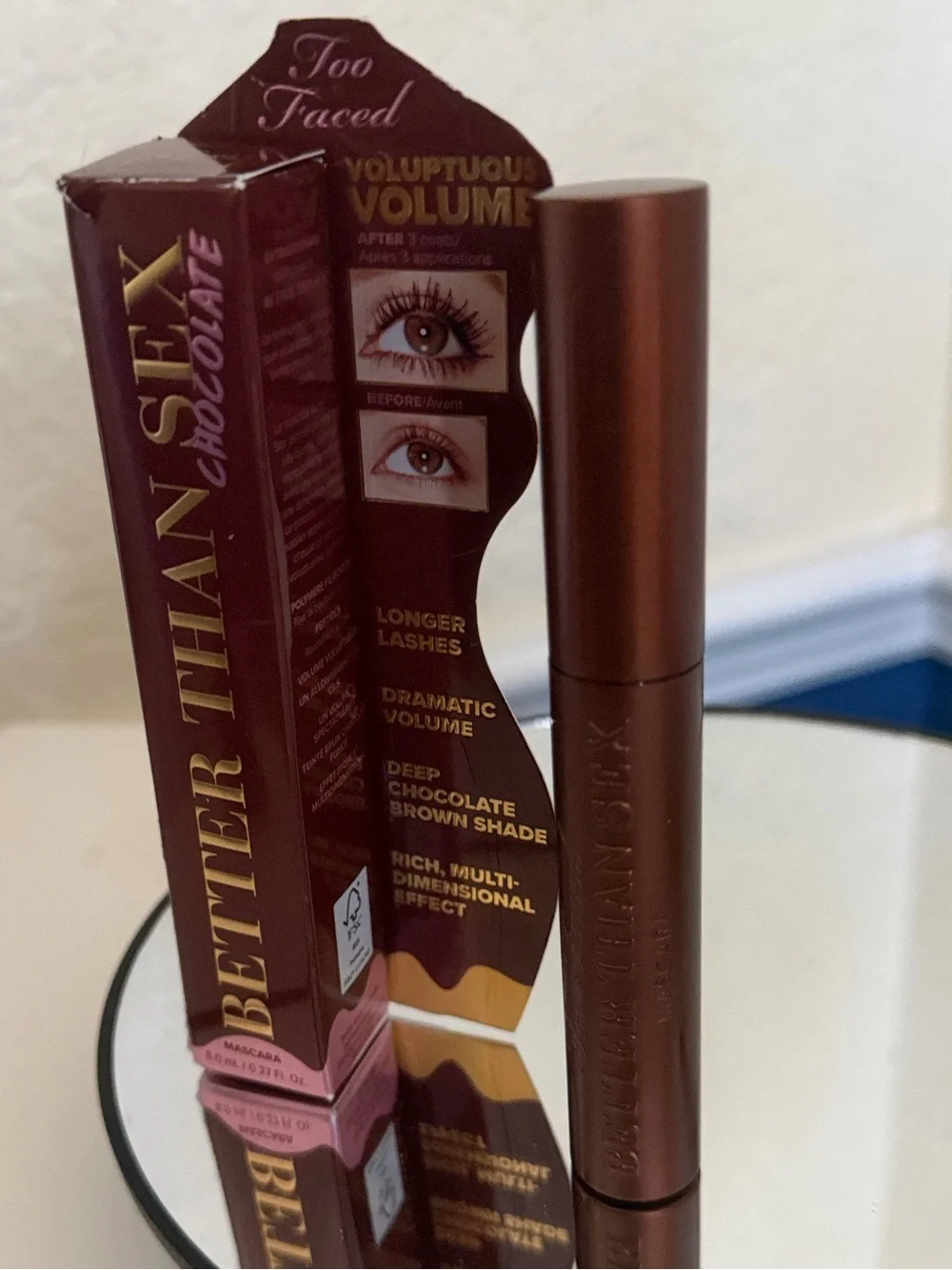 Too Faced Better than sex mascara in shade chocolate brand new